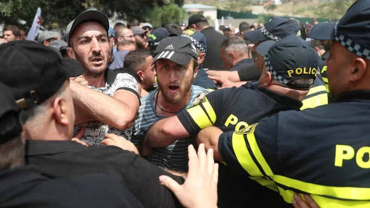 Georgia Pride festival in Tbilisi stormed by right-wing protesters