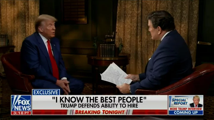 Fox confronts Trump with lengthy list of aides he appointed – and then turned on